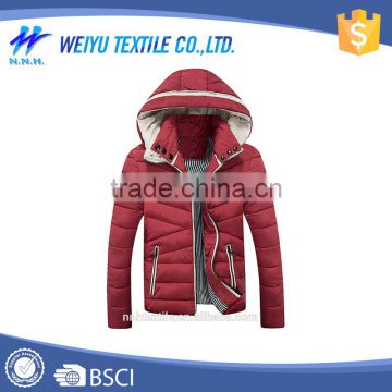 Padding high quality men's padding jacket with hoody