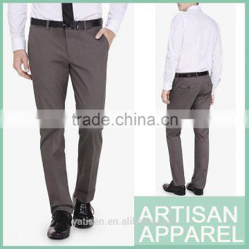 Gray Business Pants For Men 2015 New Arrival Men's Cotton Stretched Dress Trousers Wholesale With OEM Service