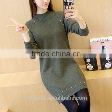 Latest sweater designs for girls 100% cashmere wool womens sweater