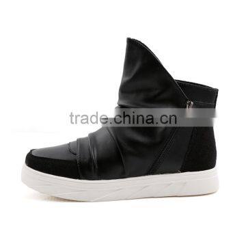 High Quality White Casual Shoes Fashion Brand China Factory, Adults Lace up Casual Leather Shoes Sneakers Sample for Men Women photo-3