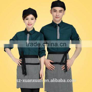 Custom High Quality Hotel Long Sleeve Waiter Uniforms for Coffee/hotel/resterant Autumn and Winter photo-2