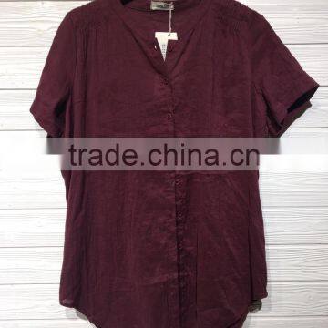 GZY Linen T-shirt Latest Shirt Designs for Women Wholesale China photo-3
