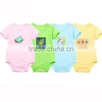 Newborn Baby Infant Cotton Romper With Printing photo-2
