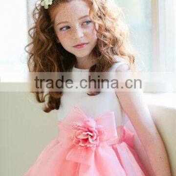 2 Colors Sweety Halter Gown Little Queen Flower Girl Dress photo-3
