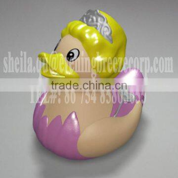 5cm Mini Orange Skin Rubber Duck, Promotion Skin Duck, Floating Skin Bath Duck Toy photo-2