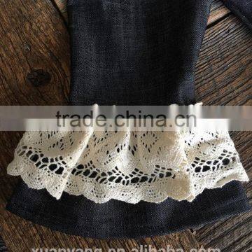 Soft Textile Baby Icing Ruffle Pants and Wholesale Children Denim Pants and Eco-friendly Baby Bloomers Wear photo-2