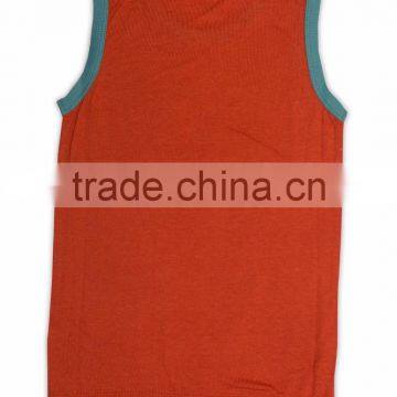 Boy'S Tank Top With Contrast Piping photo-2