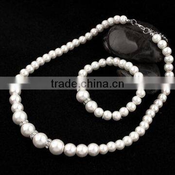 Zm33251a Classic Bridal Wedding Accessories New Model Pearl Jewelry Necklace Set photo-3