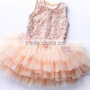 Zm50345b Summer New Style Child Clothes Lace Grenadine Girls Princess Dress photo-4