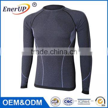 Skin Tight Mens Long Sleeve Slimming Inner Wear t Shirt for Unisex photo-5