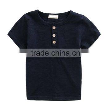 wholesale fashion kids clothes girls o-neck t-shirt for summer