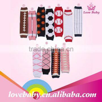 Wholesale Baby Girls Knitting Leg Warmers Fashional Sports Theme Kids Leg Warmers