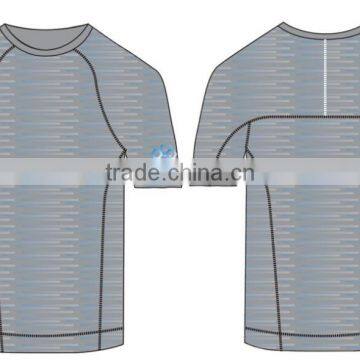 2015 Seamless Men Fashion Sports Shirt Short Sleeve photo-5