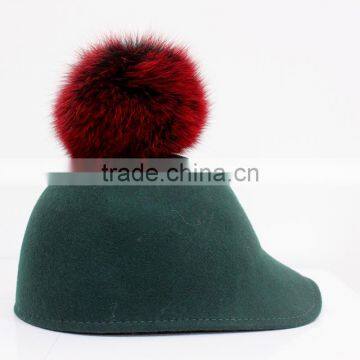 Myfur Genuine Fox Fur Pompoms With Snow Top Red Fox Fur Ball Accessory photo-4