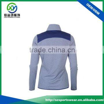 High Quality 50%cation 50%polyester Women's Quarter-zip Pullover Sweatshirt photo-2
