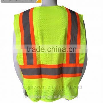 ANSI/ISEA107 hi Vis Mesh Vest With Reflective Tape photo-2