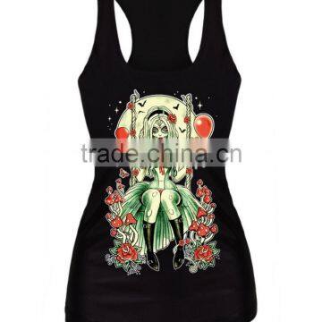 Girls Printed Sleeveless T Shirt Singlet Tank Tops photo-4