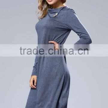 Wholesale Elegant Summer Dress Women Long Sleeve Casual Dress 2017 photo-5