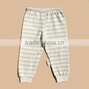 Wholesale stripe organic cotton baby pants