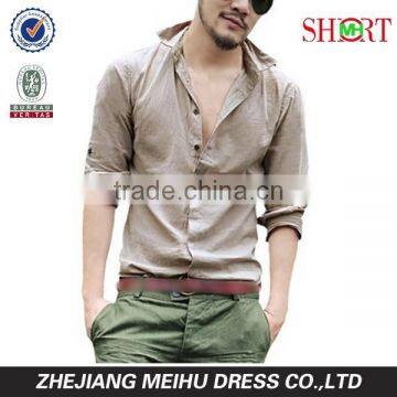 Hawaii Styling Men's Cotton Linen Blend Shirts Ultra Light Colorful Shirts photo-3