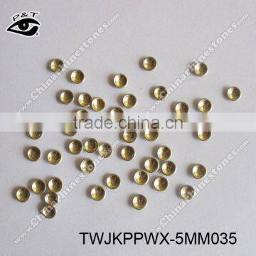 Hot fix Metal Nailhead Cancave Studs Special Shape Metal Studs 5MM