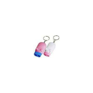 small printed led flashlight custom solar key chains / keyring for Promotional gifts
