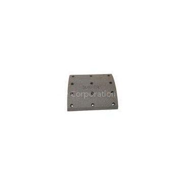 Semi - Metallic WVA19939 Friction Brake Lining for Volvo , 12 Holes