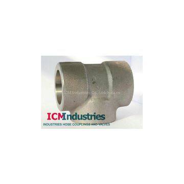 Forged 3000lb stainless steel socket tee