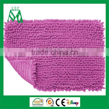 China supplier custom non slip chenille bath mat