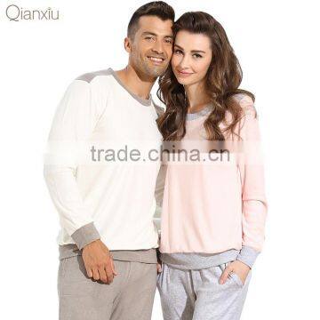 2017 New Qianxiu men's sleepwear women's sleepwear made in China