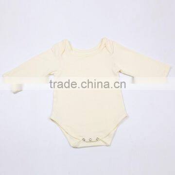 Baby Long Sleeve Plain Red Baby Bodysuit 100% Cotton Baby Romper for Winter photo-6