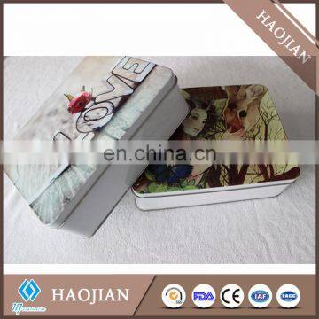 sublimation blank white tin box money box