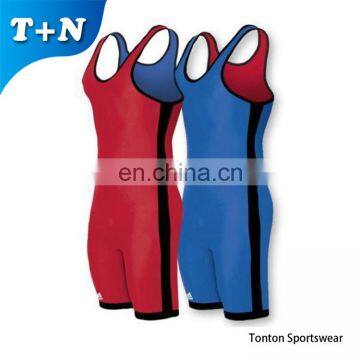Men's Plain Sublimated Wrestling Singlet photo-3