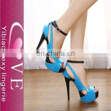 Wholesale New style Waterproof Hollow Out New Fish Mouth High-heeled Dress Shoes