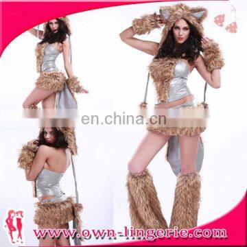 cute animal costume halloween of wolf costume adult girl costume