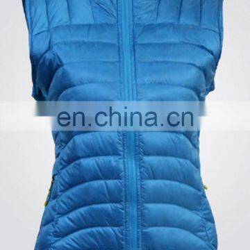 Korean Style Latest Ladies Winter Outdoor Down Feather Vest