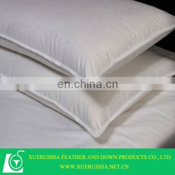 Washed white duck down pillow for home and hotel