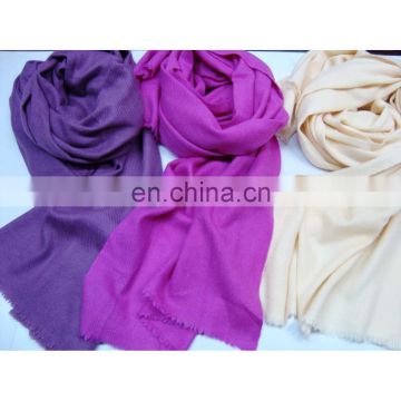 100% Cashmere shawls twill weave