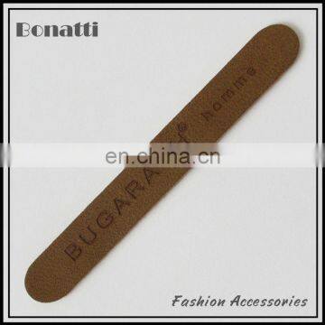 2013 Latest thin jeans leather labels patches leather tag for garment accessories