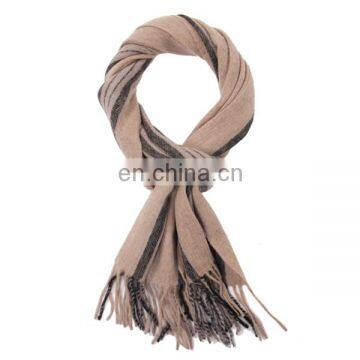 inner mongolia factory winter warm infinity unisex pure wool scarf shawl fashionable classic stripes scarf wool stoles shawls