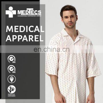 V-neck Comfortable Flame Retardant Hospital Clothing Patient Gown