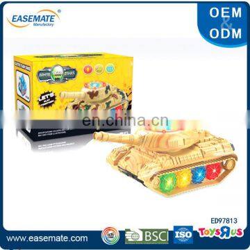 Electric universal flash military tank toys with music