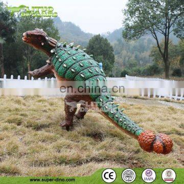 Playground Full Scale Fiberglass Dinosaur Ankylosaurus Model