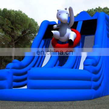 New white bear inflatable slide