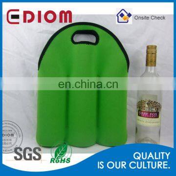 Hot Selling New Arrival 750ml Neoprene Reusable Divided Wine Tote Bag photo-3