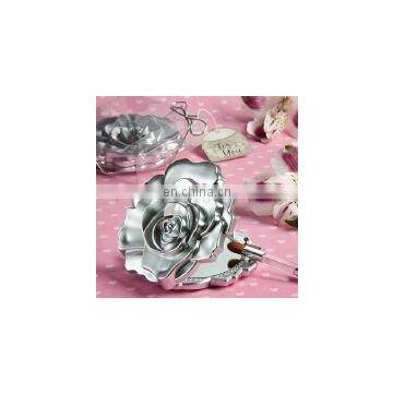 wedding favor Realistic rose design mirror compacts