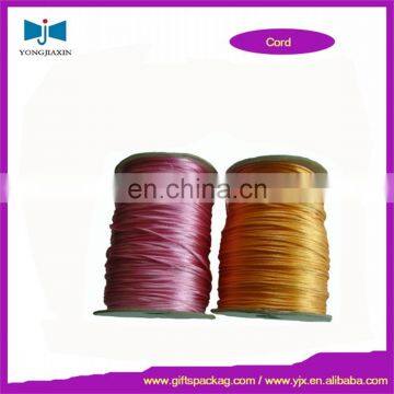 cheap thick Korea silk cord as bag string china supplier