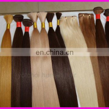 New!!Hot sale factory cheap price high quality 100% human remy 26 inch human hair extensions blonde