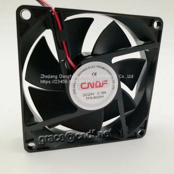 CNDF TFS8020H12 80x80x20mm dc cooling fan 12VDC 0.21A 2.52 3500rpm cooling fan