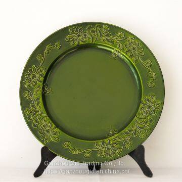 Plastic Charger Plate,christmas Decoration Plate Charger Plate Made in China YF-60572 photo-2